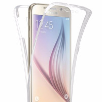 Луксозен ултра тънък комплект силиконови ТПУ кейсове преден и заден 360° Body Guard за Samsung Galaxy Note 3 N9000 / Samsung Galaxy Note 3 N9005 кристално прозрачен